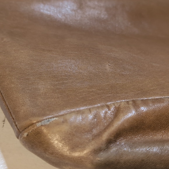 Vint. 70s Cortefiel Retro tan leather jacket 38 chest (mens small) - Picture 9 of 9